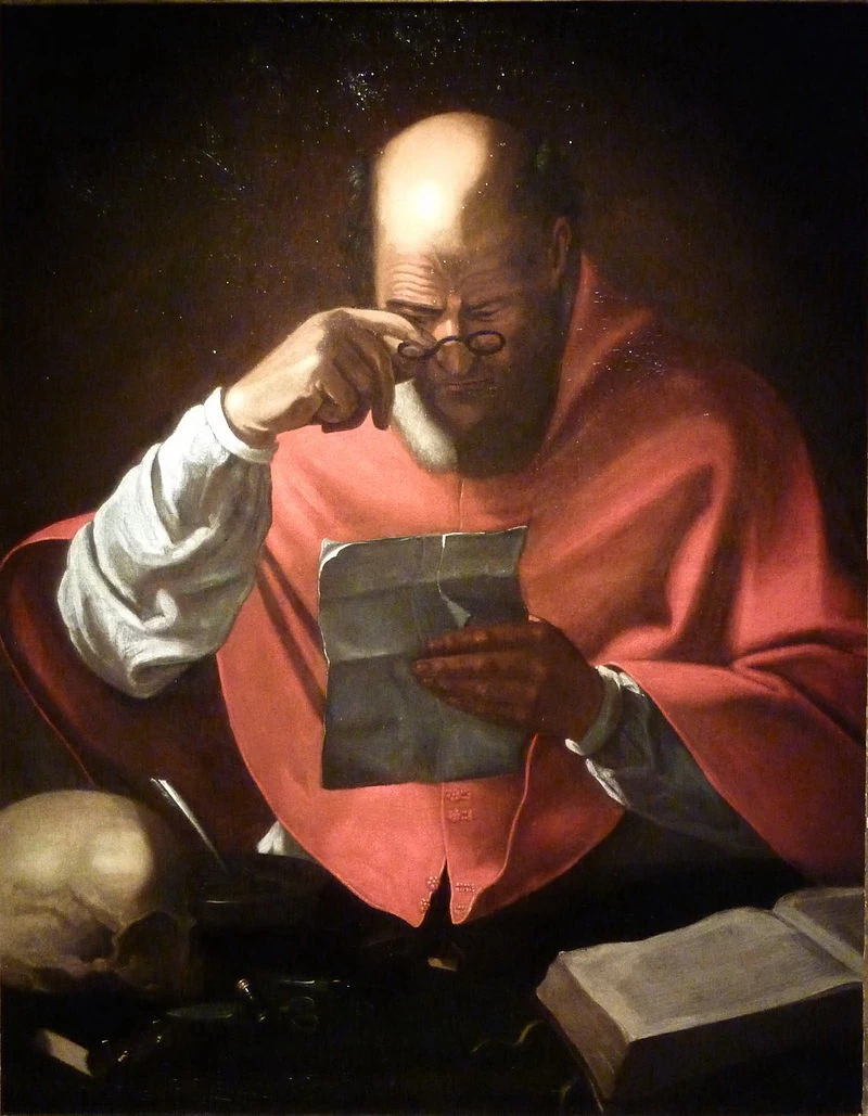 San Girolamo in lettura - Vic, sur, Seille, Francia